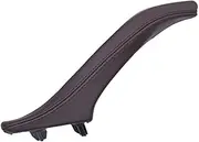 DEMULAX LHD RHD Left Right Interior Door Leather Pull Handle Assembly, for BMW, for 5 Series F10 F11 F18 520i 523i 525i 528i 535i 2010-2017 Car Interior Door Handle(Left Moka)