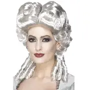 Roaring 20S Wig Cosplay Wig Wavy Middle Part Wig White Synthetic Hair Women's White Halloween Wigs