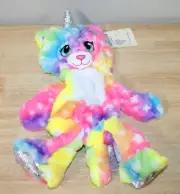 Build A Bear Workshop Rainbow Kittycorn UNSTUFFED