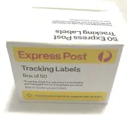 50 x Australia Post Parcel EXPRESS Tracking Labels QR Code Auspost Label A+
