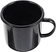 UPKOCH Retro Style Enamel Coffee Mug Lightweight Unbreakable Camping Cup for Home Outdoor Use Easy to Clean Practical Drinkware