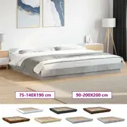 Bed Frame Mattress Base Bedstead Furniture Engineered Wood and Metal vidaXL
