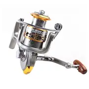 13 axis Large Capacity Metal Wire Cup Full Metal Spinning Wheel Reel Fishing Reel Fishing Equipment [Silver Grey] 4000 Model