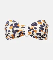 [Eres] Eres Perle leopard-print bandeau bikini top AU 10 multicoloured