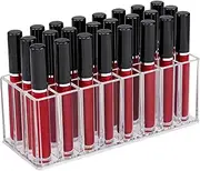 Phineoly Lip Gloss Holder Organizer Storage for Vanity, 24 Spaces Clear Acrylic Lipgloss Display Case