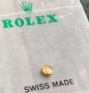 GENUINE ORIGINAL Rolex Crown Cellini New old Stock YELLOW GOLD 3.2mm Small