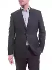 Zanetti Modern Fit Navy Blue Glen Plaid Blazer Sportcoat With Patch Pockets