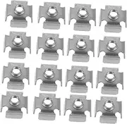 NULYLU Square Tube Nuts 50pcs Threaded Inserts Metal Threaded Nut Inserts for Square Tubing Strong Hold Easy Installation