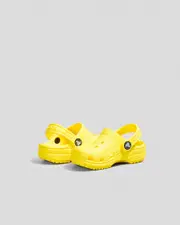 [Crocs] Crocs Toddlers' Classic Clogs Shoes in Cyber Yellow 0 Cyber Yellow