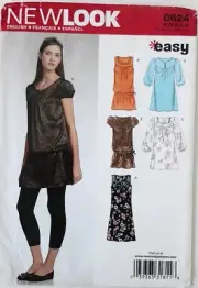 New Look 6725 EASY Misses Tunics Dress Sewing Pattern Sz 6-16