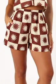 [PUP3] Leo Shorts - Brown Cream XS Brown