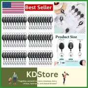 80 Pack Retractable ID Badge Holders with Clips - Convenience for Professionals