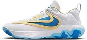 [Nike] Men's Giannis Immortality 3 Basketball Shoes, White Lt Photo Blue Lt Laser Orange, 12 US