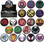 Marvel Comics Character ICONS Metal Comic Art Button Assortment of 144 NEW BOXED