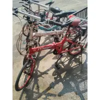 在飛比找蝦皮購物優惠-代售二手折疊變速腳踏車兒童自行車