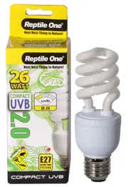 Reptile One Compact UVB Bulb 26W UVB 2.0 E27 Fitting (46698)