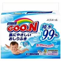 在飛比找PChome24h購物優惠-日本【大王】Goon 親膚性 99%純水濕紙巾70張入