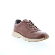 Rockport Weston Mens Brown Leather Lace Up Lifestyle Sneakers Shoes 8