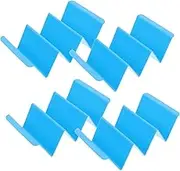 CAXUSD 4pcs Tortilla Tray Corn Tortillas Plastic Burrito Stand Baking Food Rack Food Store Supplies Home Pancake Rack Baking Pancake Stand Taco Holder Household Taco Holder Plastic Blue