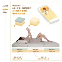 在飛比找誠品線上優惠-棉床本舖｜AlizzZ愛麗絲三折床墊【加大6尺】贈保潔墊 1