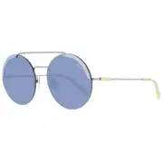 Emilio Pucci Women Gray Sunglasses Metal Round Gradient Half-Rim Casual Eyewears