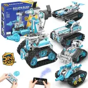 STEM Robot for Kids Ages 8-14, 5-in-1 Remote Control and APP Programmable Rob...