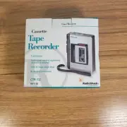 Vintage Radio Shack Cassette Tape Player/Recorder CTR-112. New in Original Box.