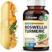 MH RESEARCH Boswellia Curcumin Capsules - Organic Frankincense & Turmeric Extract Supplement - Natural Immunity, Cognitive, Heart & Joint Function Support Complex - Vegan, Non-GMO - 2100 mg, 100 Caps
