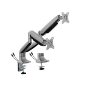 BrateckLDT82-C024UCE DUAL SCREEN HEAVY-DUTY MECHANICAL SPRING MONITOR ARM WITH U