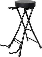 JWQFBC Guitar Seat Guitar Stool Height 74cm Foldable Portable Guitar Bench Folding Guitar Stool for Pipa Drum Guitar Bass Practice