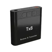 New TX8 2 In 1 Bluetooth 5.0 Transmitter Receiver Adapter for TV PC Headphone Accessories