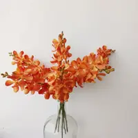 在飛比找ETMall東森購物網優惠-仿真花 桔色千代蘭 假花 蘭花 家居裝飾 室內 攝影道具 擺
