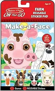 Melissa & Doug - On The Go - Reusable Stickers - Farm