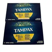 Tampax Regular Tampons Count Of 10 And Pair Of 2 Box Which Equals 20 Tampons