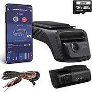 Thinkware U3000D UHD Front and Rear Dash Camera with Wi-Fi, Built-in GPS, Night Vision and 64GB MicroSD Card