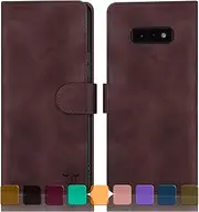 DJBull Samsung Galaxy S10e Wallet case with Credit Card Holder, 【RFID Blocking】 PU Leather Phone case Shockproof Cover Women Men for Samsung S10e case Wine Red