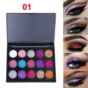 2Pcs Shimmer Glitter Eye Shadow Powder Palette Matte Eyeshadow Pearls for Makeup