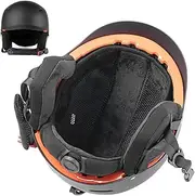 Ski Hard Hat,Shockproof Adult Snowboard Earflap Hat Removable | Windproof Snow Skating Hard Hat Head Protection Gear