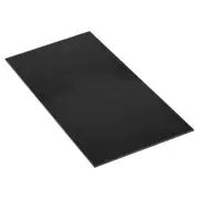 PMMA Acrylic Sheets Colored Non Transparent 12 x 6 Inch Black for Crafts