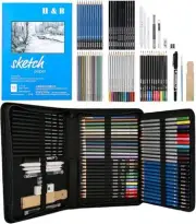 Roleness Sketch Colored Pencil Set, 72 Pieces Drawing Pencils, Oi ACT from Japan