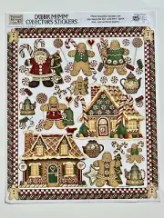 Debbie Mumm Gingerbread Stickers 8x10 inch Sheet Christmas Baking