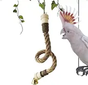 Rope Perches for Bird Cages - Bendable Climbing Swing,Bird Swing Rope Cage Playground for Parrot Conure Budgies Parakeet Cockatiel