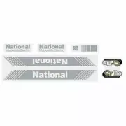 Tange - National - Matsushita - Silver decal set - Old school bmx