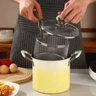 Splash-proof Deep Fryer Pot Oil-saving Fryer Pot Kitchen Accessories