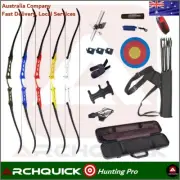ARCHQUICK Recurve Bow Set Archery Takedown 68 Inch Target & Hunting RH Package