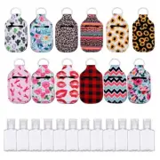 30ml Portable Empty Hand Sanitizer Bottle Travel Bottles with Keychain Holder