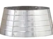 Galvanized Christmas Tree Collar New In Box