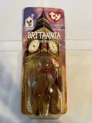 Ty Beanie B Britannia The Bear McDonalds Rare 1993 Tag Error In Original Package