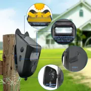 Garden Solar Doorbell Infrared Wireless Motion Sensor Alarm Door Bell 110V‑240V