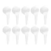 10Pcs Plastic Measuring Spoons Powder Scoops Spoon Kitchen Spoon, 10g White